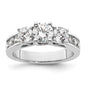 Buy Exclusive 14K White Gold 3-Stone Engagement Ring for 3/4 Carat Diamond-1