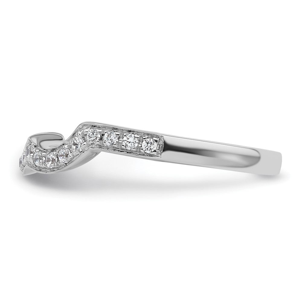 Buy Stylish 14K White Gold Wedding Band with 1/5 Carat Diamonds - Value Piece