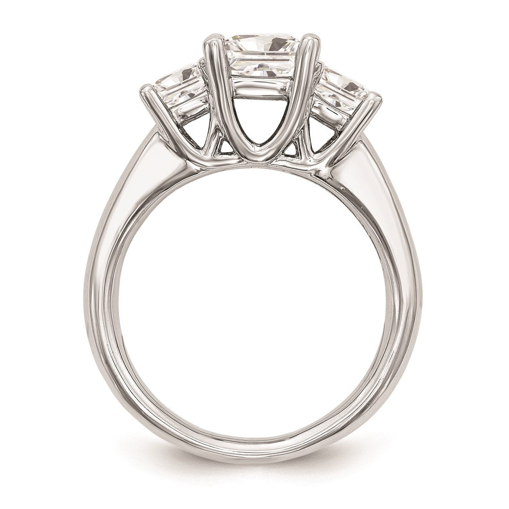Buy Exclusive 14K White Gold 3-Stone Engagement Ring Setting, 1/6 Carat