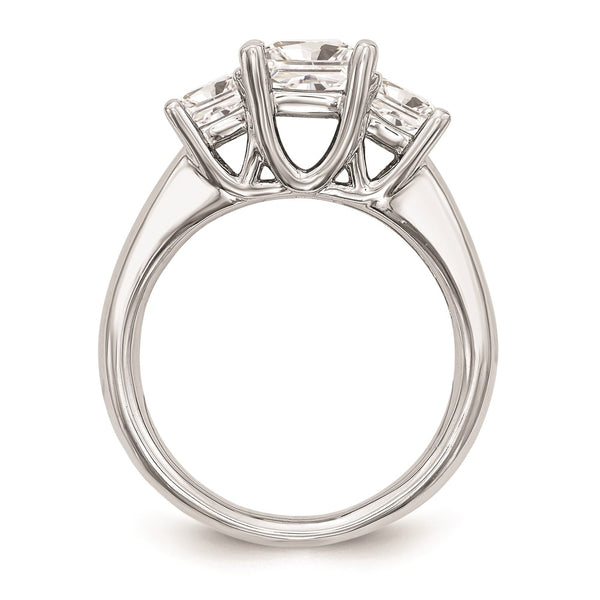 14K White Gold 3-Stone Engagement Ring Setting, 1/6 Carat - Style GR1-1022680
