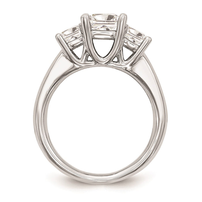 Buy Exclusive 14K White Gold 3-Stone Engagement Ring Setting, 1/6 Carat-2