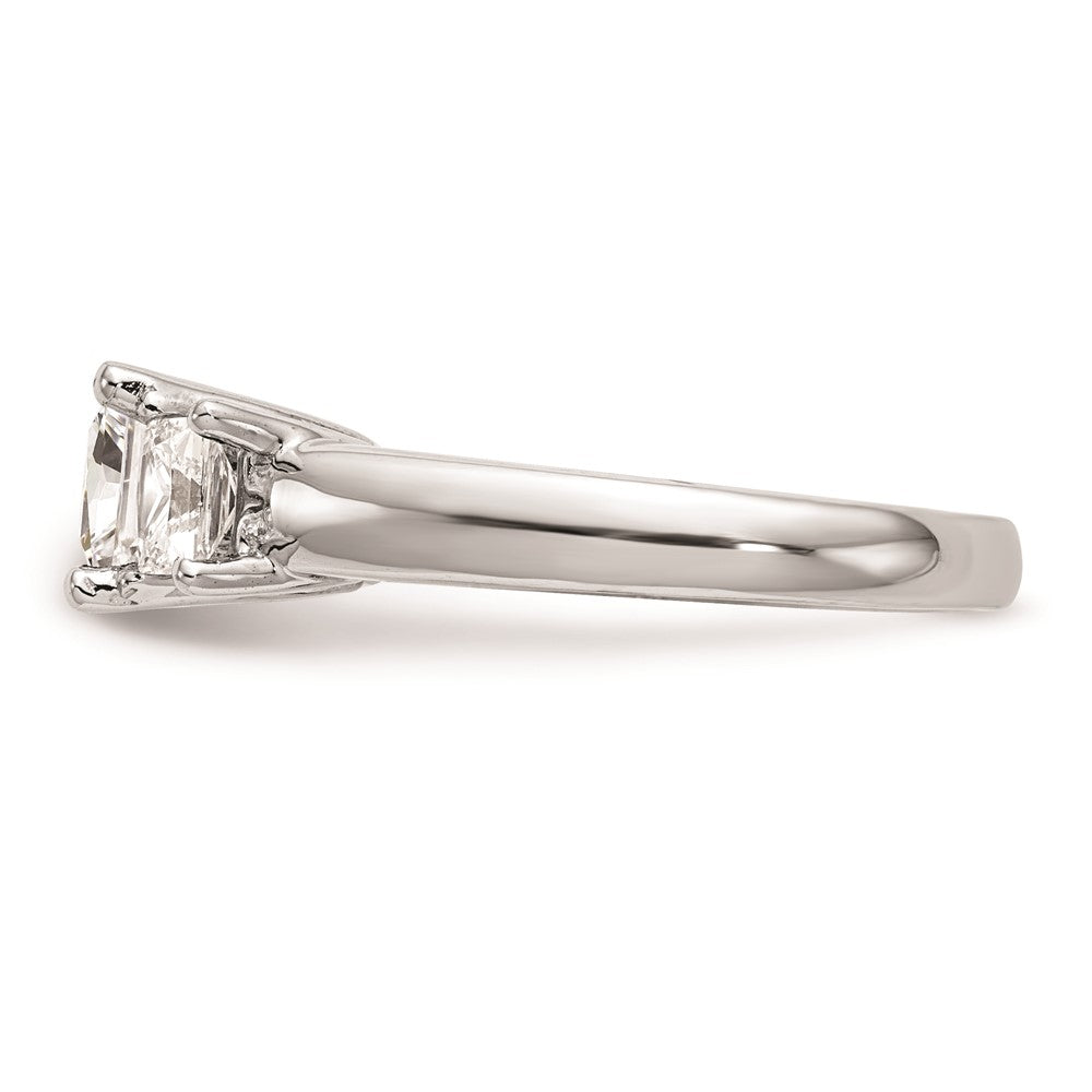 Buy Exclusive 14K White Gold 3-Stone Engagement Ring Setting, 1/6 Carat