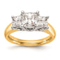 Buy Exclusive 14K Two-Tone Engagement Ring Setting for 1.5 Carat Princess Cut-1