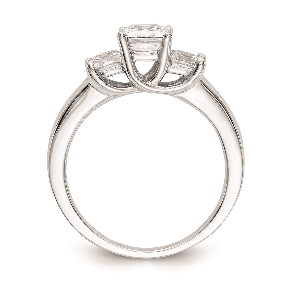 Buy Exclusive 14K White Gold 3-Stone Engagement Ring for 1/2 Carat Price