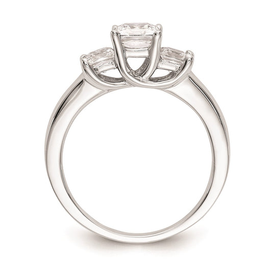Buy Exclusive 14K White Gold 3-Stone Engagement Ring for 1/2 Carat Price