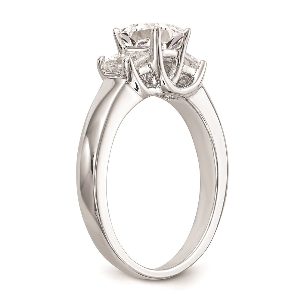 Buy Exclusive 14K White Gold 3-Stone Engagement Ring for 1/2 Carat Price