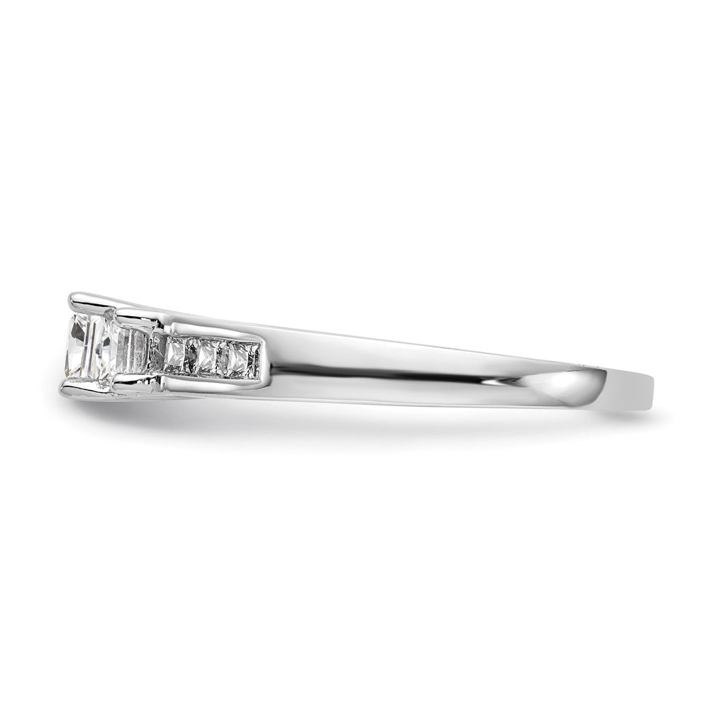 Buy Exclusive 14K White Gold 3-Stone Diamond Engagement Ring - Stylish Semi-Mount for 1/3 Carat
