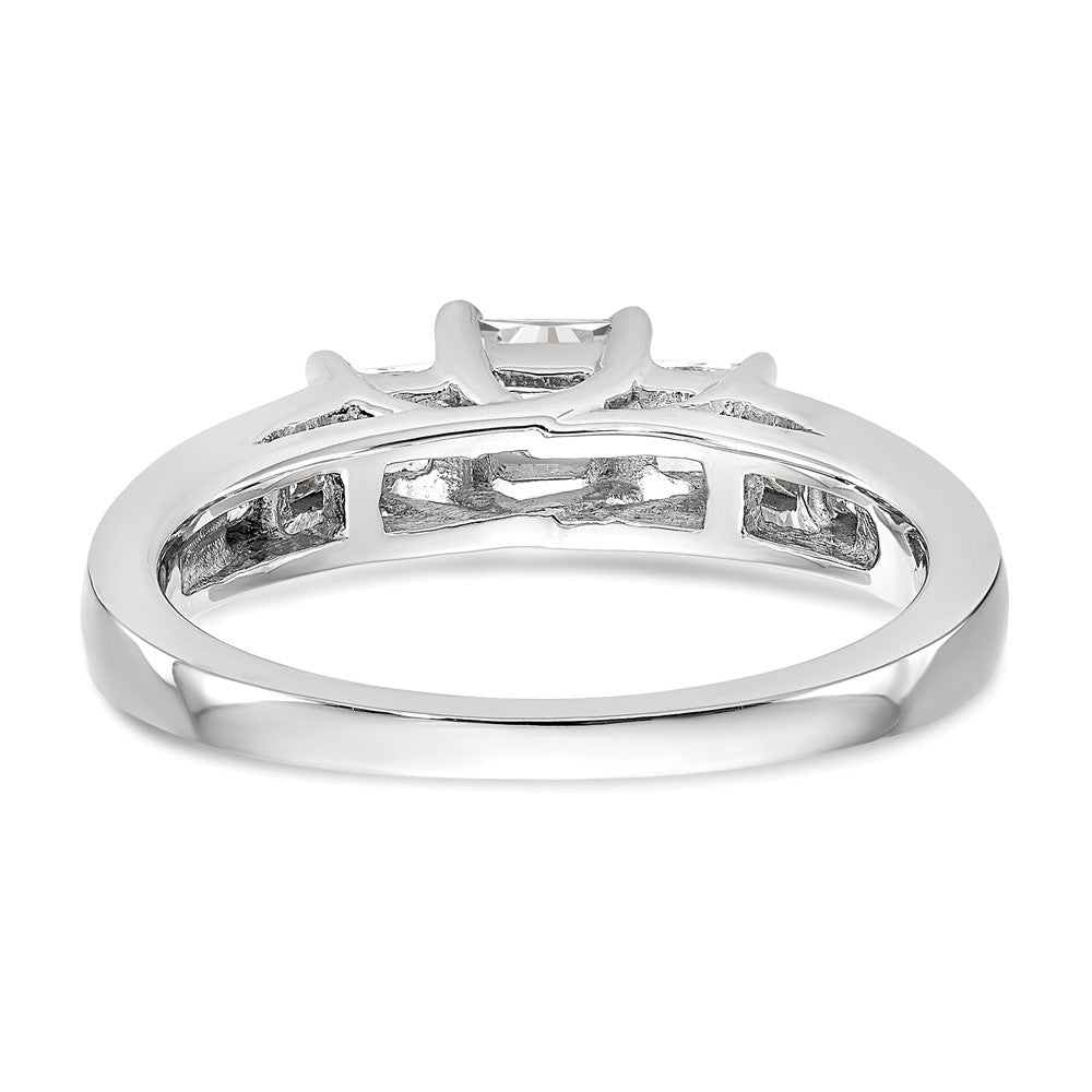 Buy Exclusive 14K White Gold 3-Stone Diamond Engagement Ring - Stylish Semi-Mount for 1/3 Carat