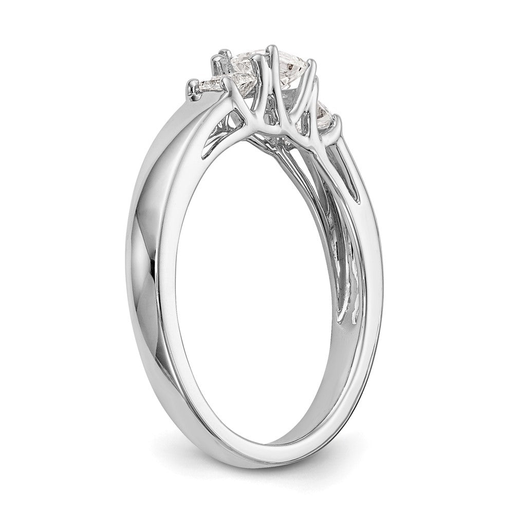 Buy Affordable 14K White Gold 3-Stone Engagement Ring Setting, 1/5 Carat