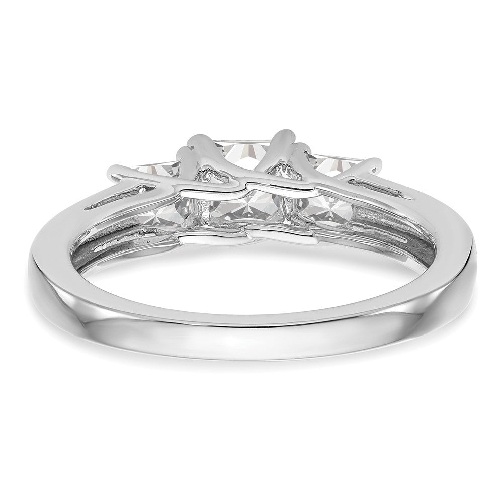 Buy Stylish 14K White Gold 3-Stone Engagement Ring Setting, 3/8 Carat