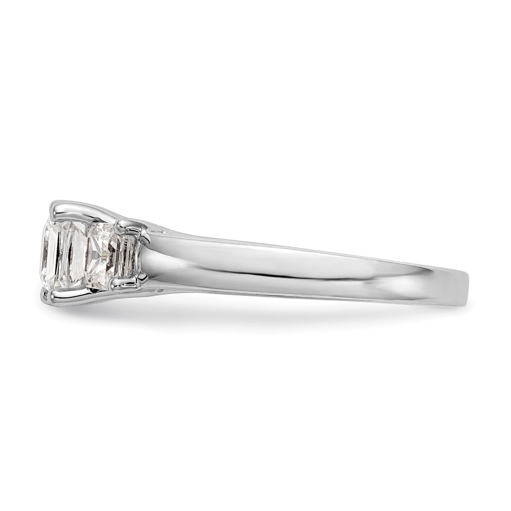 Buy Designer 14K White Gold 3-Stone Engagement Ring Setting, 3.4 Carats
