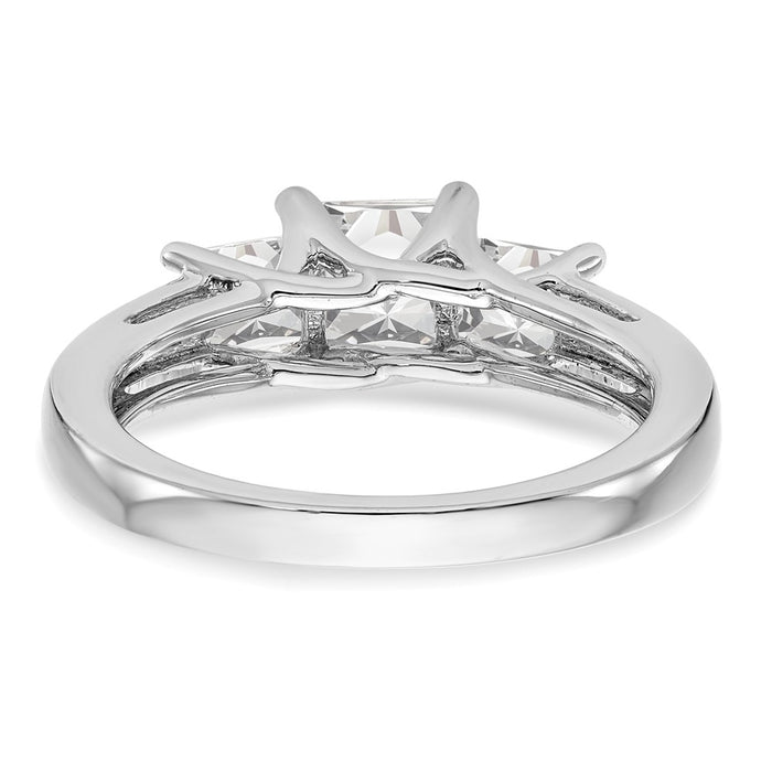 Buy Designer 14K White Gold 3-Stone Engagement Ring Setting, 3.4 Carats-5