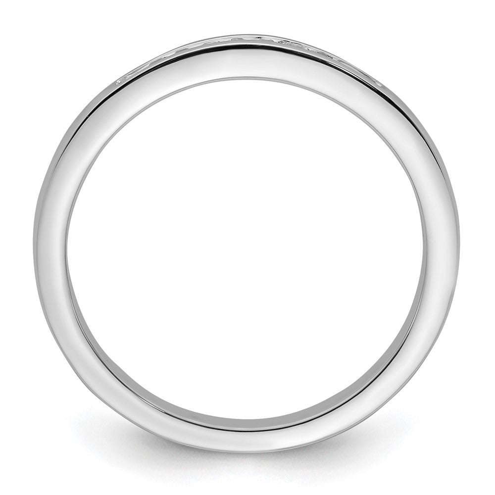 High-Quality 14K White Gold Wedding Band | 1/6 Carat Diamond, Stylish Value