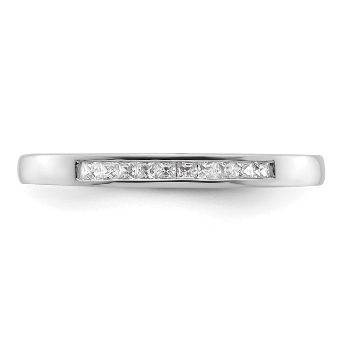 High-Quality 14K White Gold Wedding Band | 1/6 Carat Diamond, Stylish Value-4