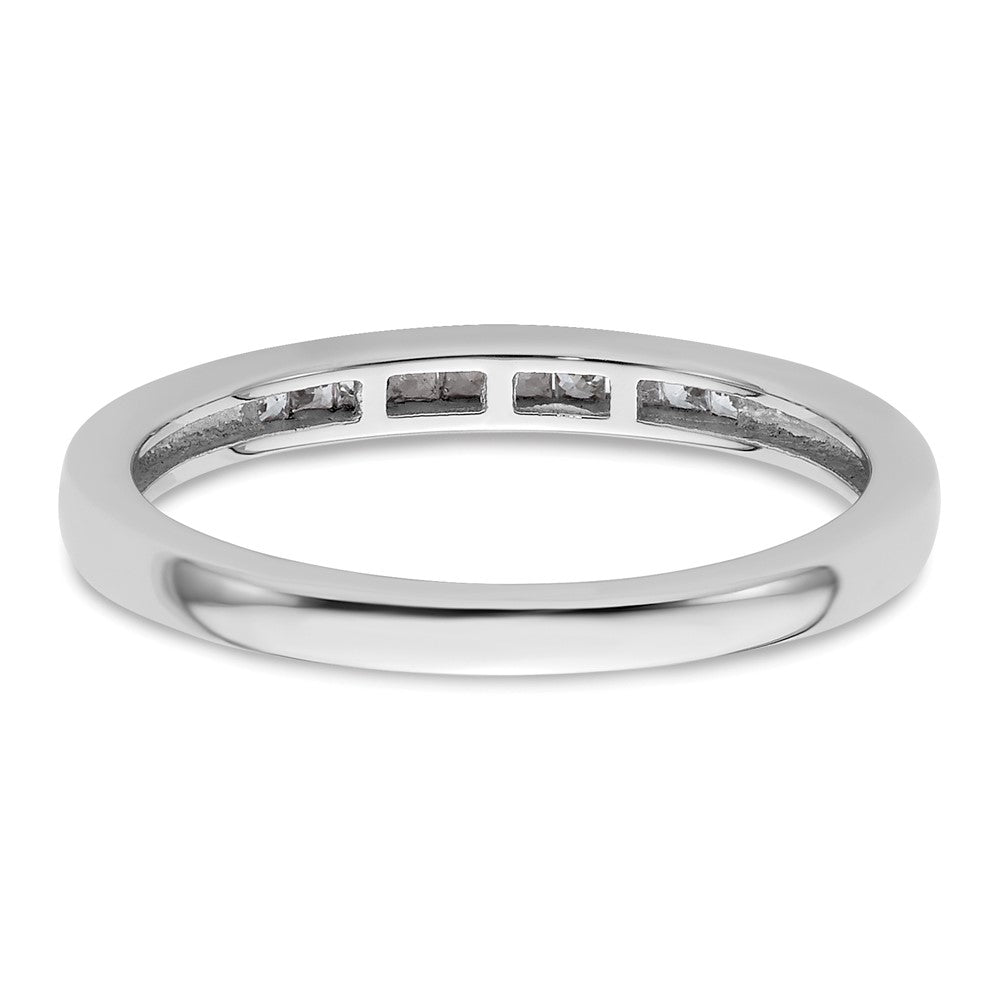 High-Quality 14K White Gold Wedding Band | 1/6 Carat Diamond, Stylish Value