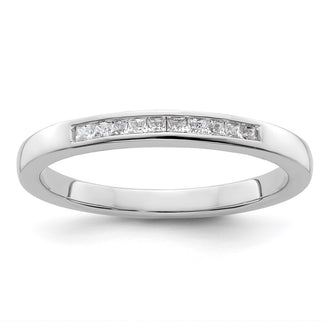 High-Quality 14K White Gold Wedding Band | 1/6 Carat Diamond, Stylish Value