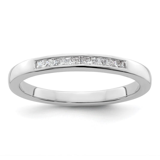 High-Quality 14K White Gold Wedding Band | 1/6 Carat Diamond, Stylish Value