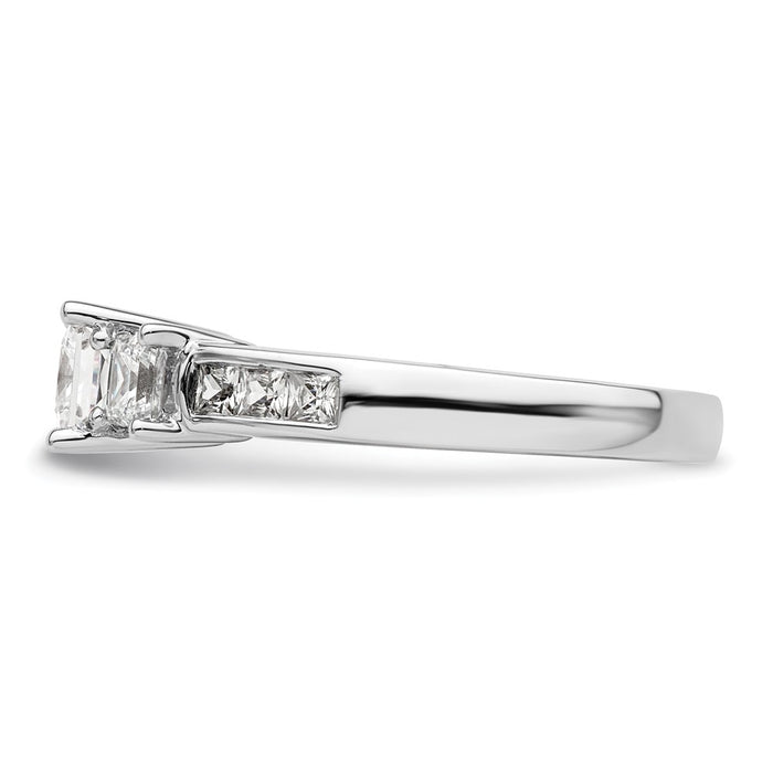 Buy Stylish 14K White Gold Semi-Mount Engagement Ring - Holds 3/4 Carat-3