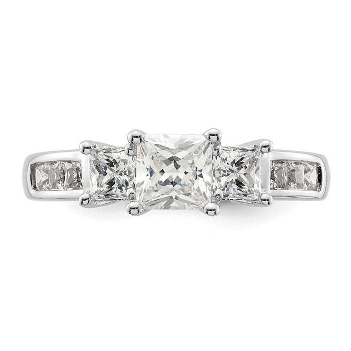 Buy Stylish 14K White Gold Semi-Mount Engagement Ring - Holds 3/4 Carat-4
