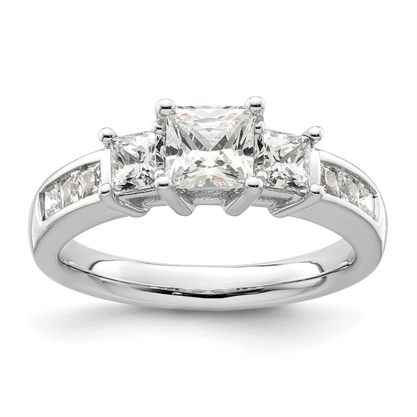 Buy Stylish 14K White Gold Semi-Mount Engagement Ring - Holds 3/4 Carat