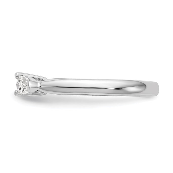 Buy Exclusive 14K White Gold Engagement Ring Mounting for Pear-Shaped Stones-3