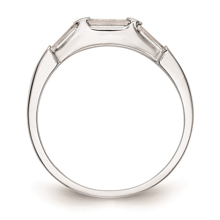 Buy 14K White Gold Baguette Diamond Wedding Band Setting - Stylish Value!-2