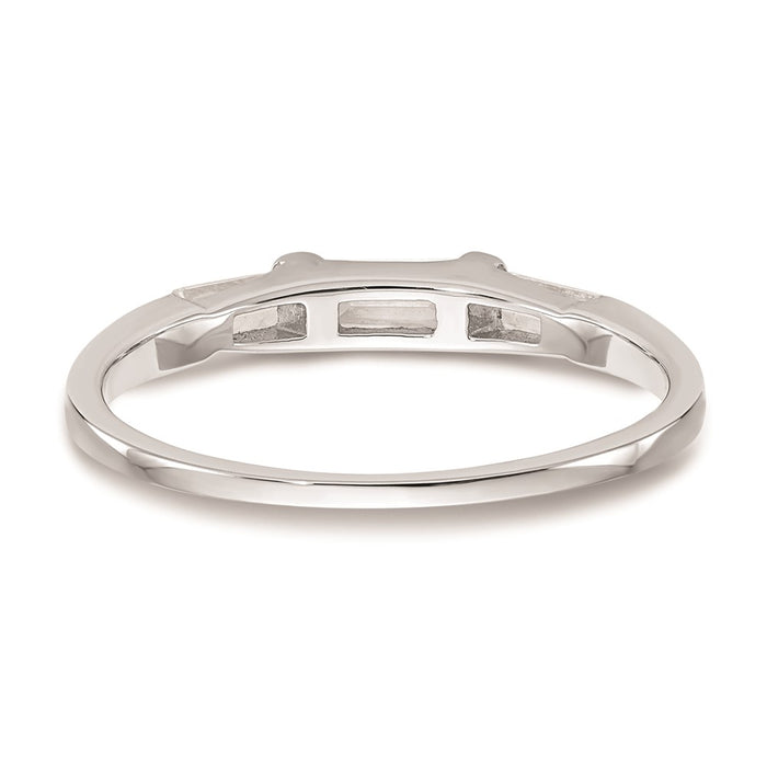 Buy 14K White Gold Baguette Diamond Wedding Band Setting - Stylish Value!-5