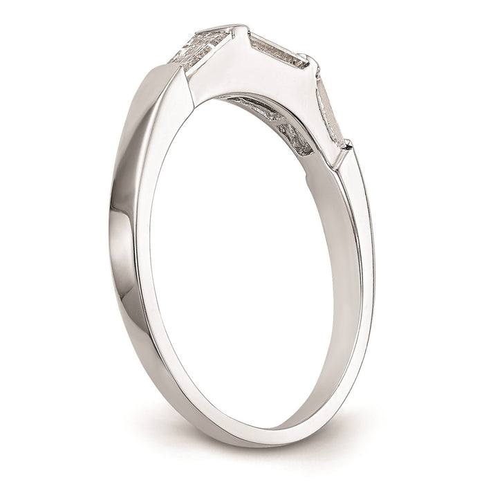 Buy 14K White Gold Baguette Diamond Wedding Band Setting - Stylish Value!-6