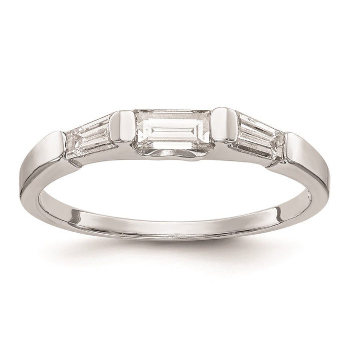 Buy 14K White Gold Baguette Diamond Wedding Band Setting - Stylish Value!-1