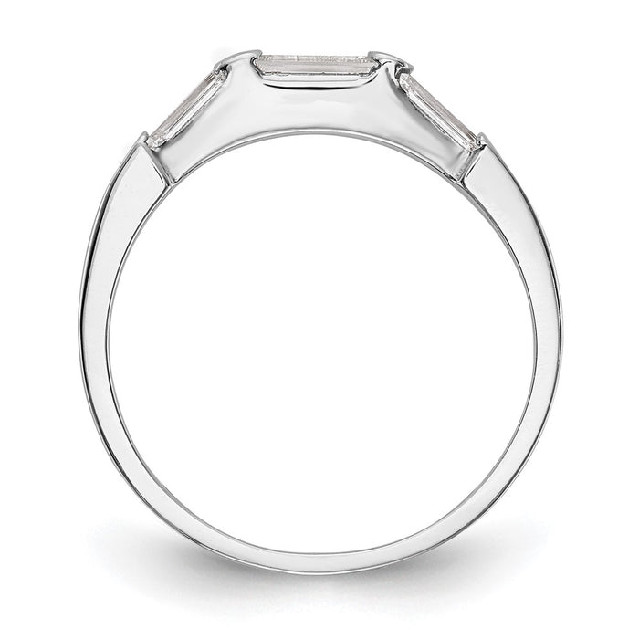 Buy 14K White Gold Baguette Diamond Eternity Wedding Band - Luxury Style!-2