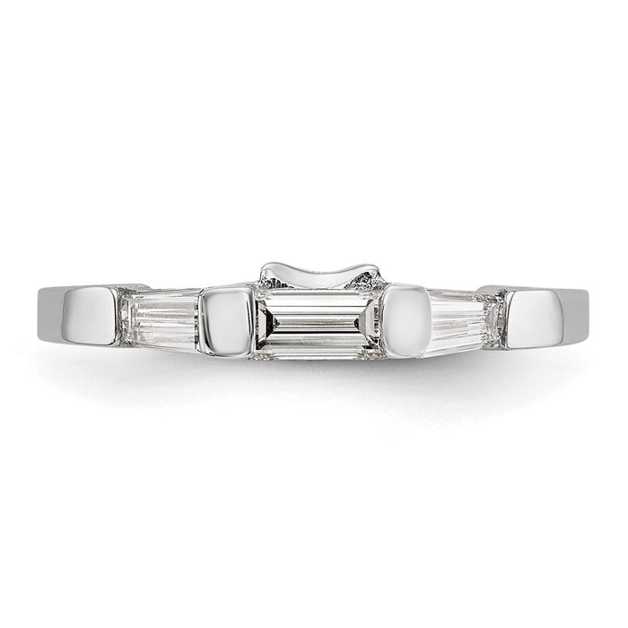 Buy 14K White Gold Baguette Diamond Eternity Wedding Band - Luxury Style!-4