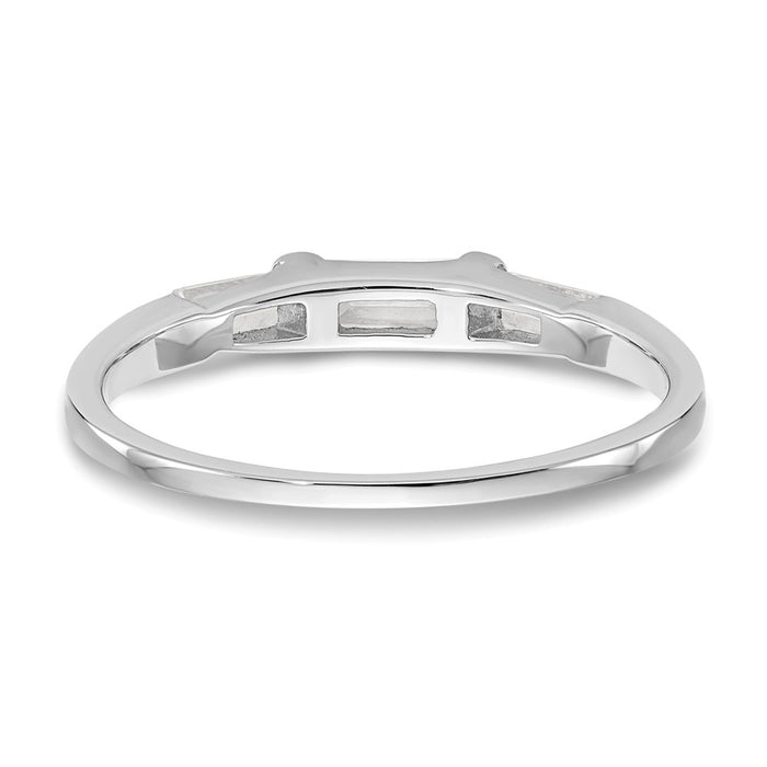 Buy 14K White Gold Baguette Diamond Eternity Wedding Band - Luxury Style!-5