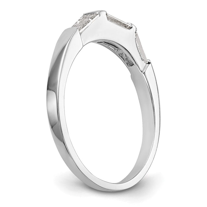 Buy 14K White Gold Baguette Diamond Eternity Wedding Band - Luxury Style!-6