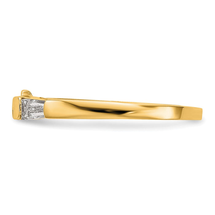 High-Quality 14K Gold Diamond Wedding Ring - Stylish and Affordable Elegance-3