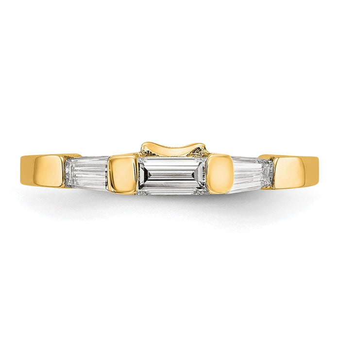 High-Quality 14K Gold Diamond Wedding Ring - Stylish and Affordable Elegance-4