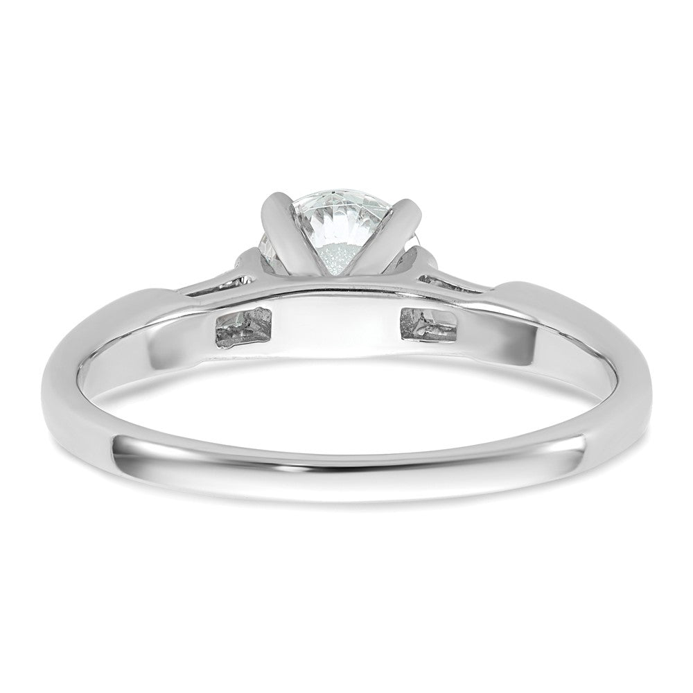 Buy 14K White Gold Three-Stone Engagement Ring Mounting | Stylish & Affordable