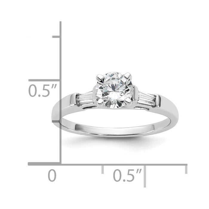 High-Quality 14K Gold 3-Stone Diamond Engagement Ring Setting - Luxury Value-8