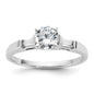 High-Quality 14K White Gold 3-Stone Diamond Engagement Ring - Stylish Value Design-3