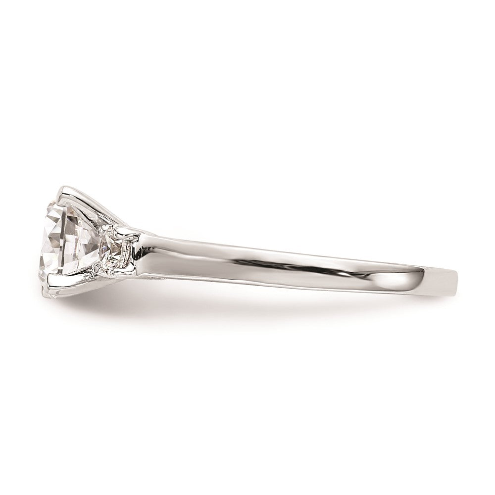 Buy Exclusive 14K White Gold 3-Stone Engagement Ring Mounting, Stylish Design