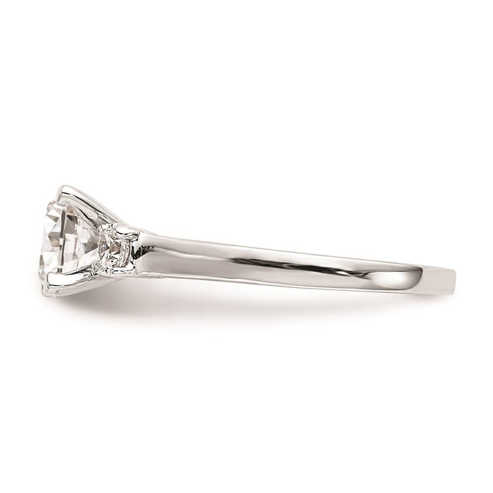 Buy Exclusive 14K White Gold 3-Stone Engagement Ring Mounting, Stylish Design-3