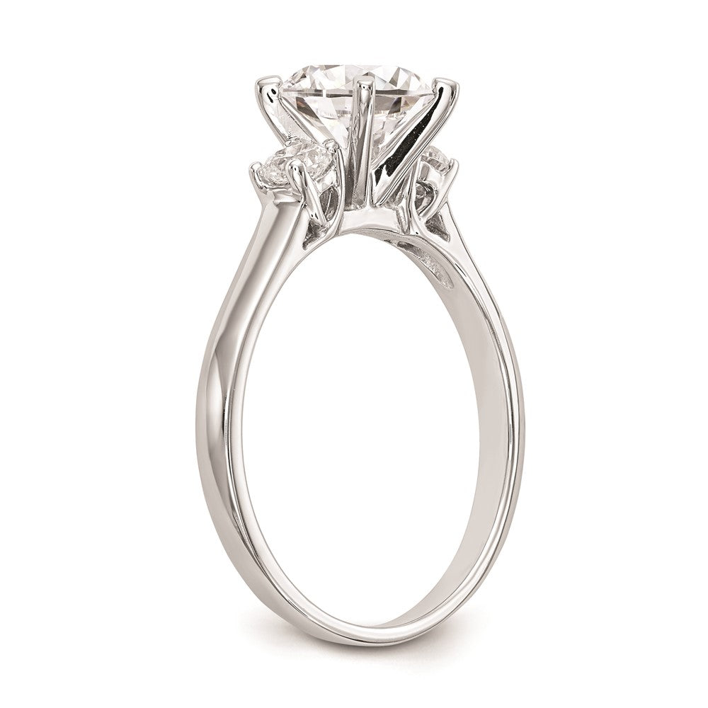 Buy Exclusive 14K White Gold 3-Stone Engagement Ring Mounting, Stylish Design
