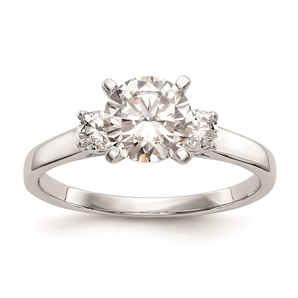 14K White Gold 3-Stone Engagement Ring Mounting - Style GR1-1022764