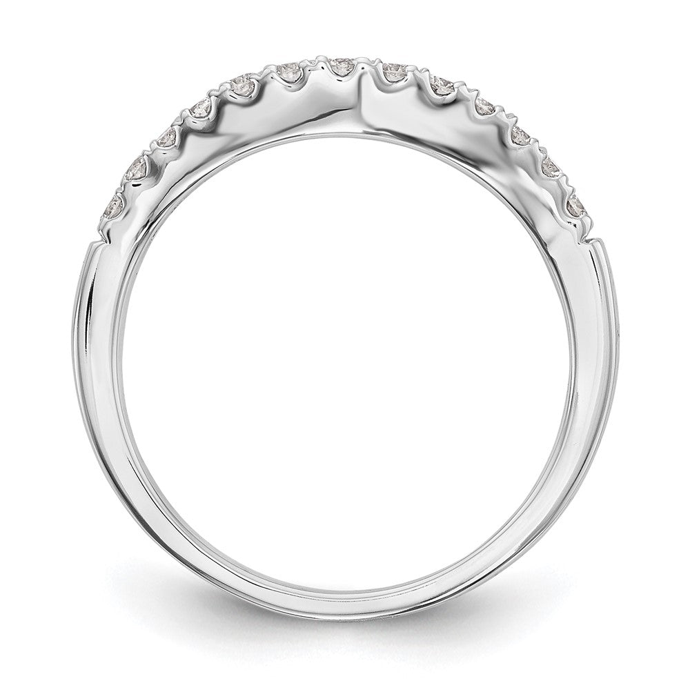 Exclusive 14K White Gold 1/3 Carat Diamond Eternity Wedding Band - Stylish Value