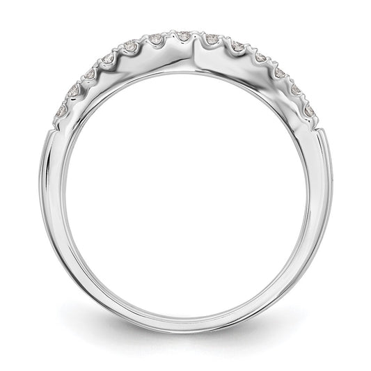 Exclusive 14K White Gold 1/3 Carat Diamond Eternity Wedding Band - Stylish Value