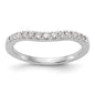 Exclusive 14K White Gold 1/3 Carat Diamond Eternity Wedding Band - Stylish Value-1