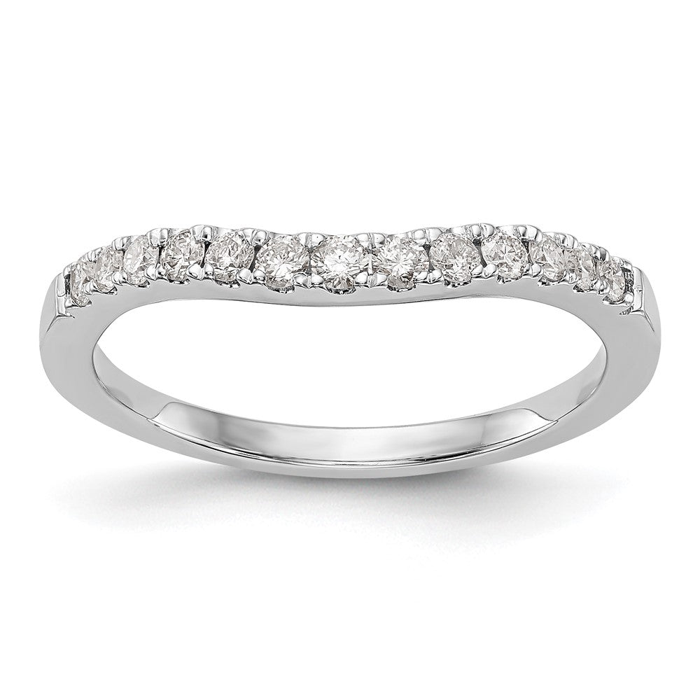 Exclusive 14K White Gold 1/3 Carat Diamond Eternity Wedding Band - Stylish Value