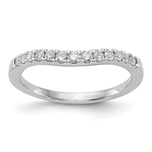 Exclusive 14K White Gold 1/3 Carat Diamond Eternity Wedding Band - Stylish Value