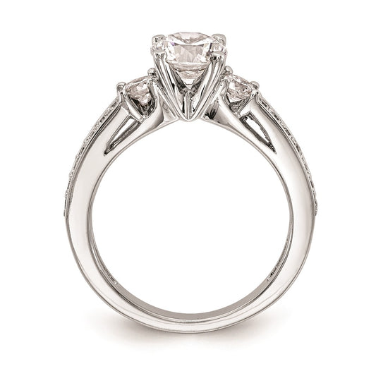 Buy Stylish 14K White Gold 3-Stone Engagement Ring | 1/5 Carat Diamond Value
