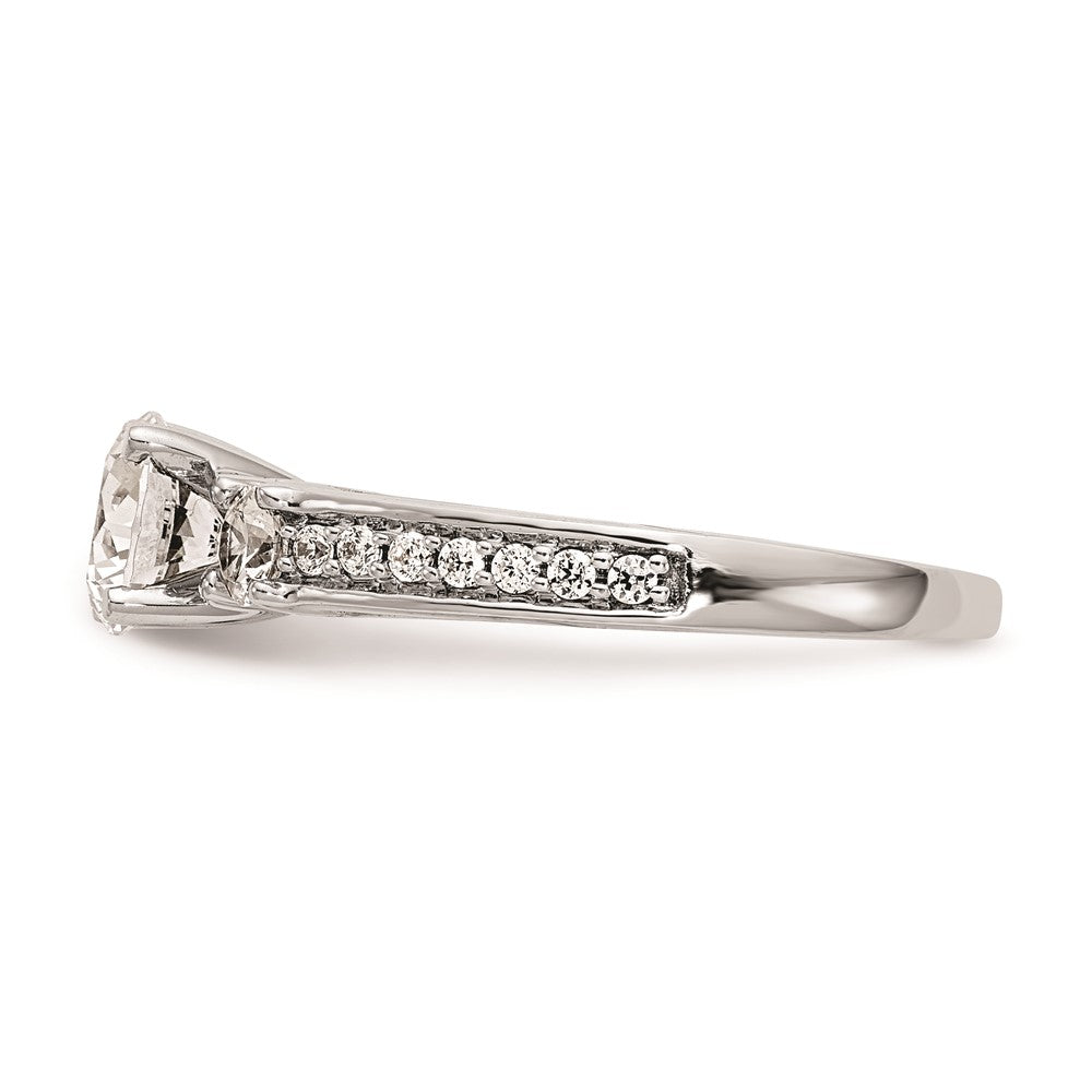 Buy Stylish 14K White Gold 3-Stone Engagement Ring | 1/5 Carat Diamond Value