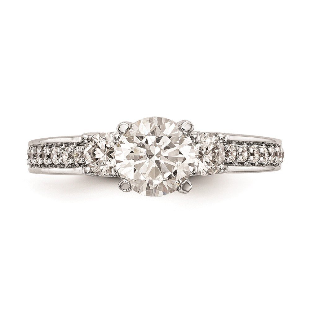 Buy Stylish 14K White Gold 3-Stone Engagement Ring | 1/5 Carat Diamond Value